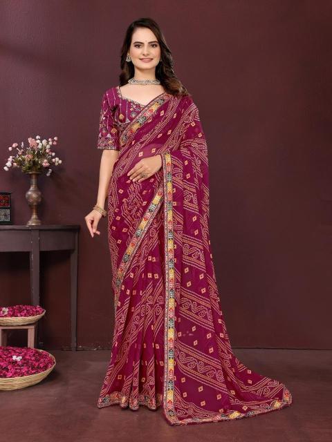 Vastrangan saiyara bandhej saree price range in market